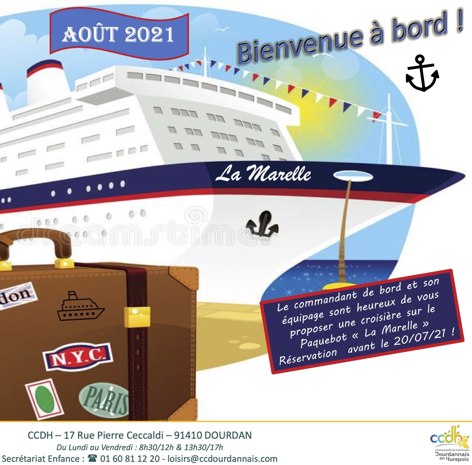 Inscription pour août dans les accueils de loisirs  CCDH