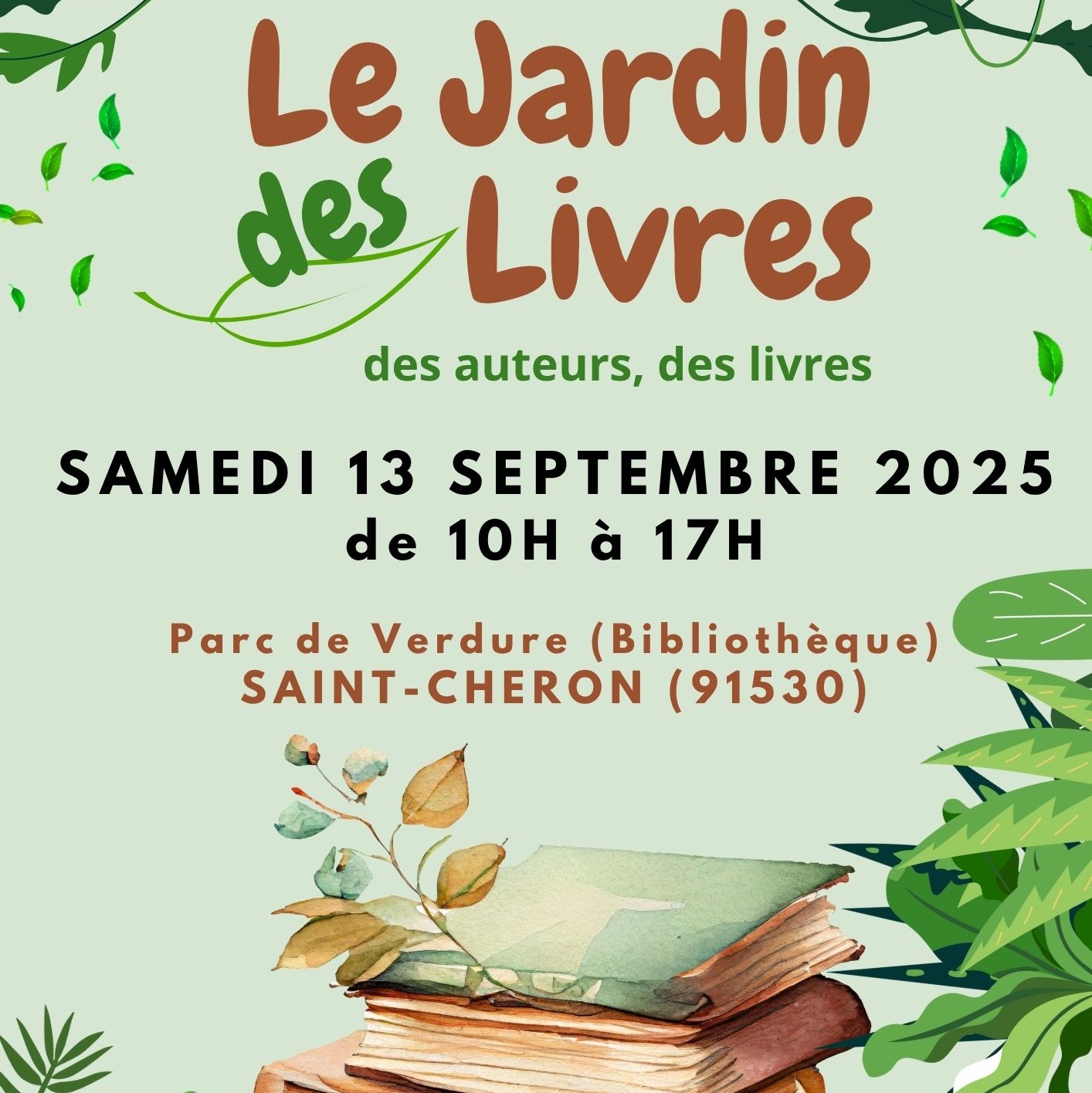 Affiche le jardin des livres 2025