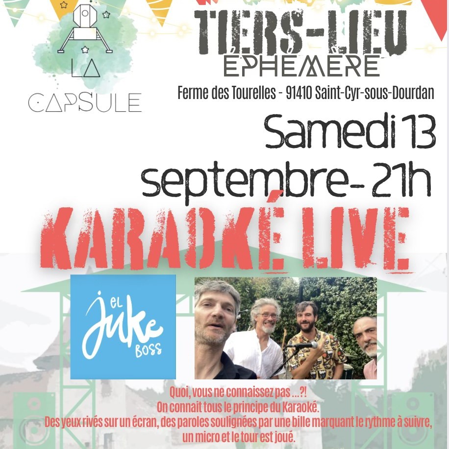 Affiche karaoké à la Capsule