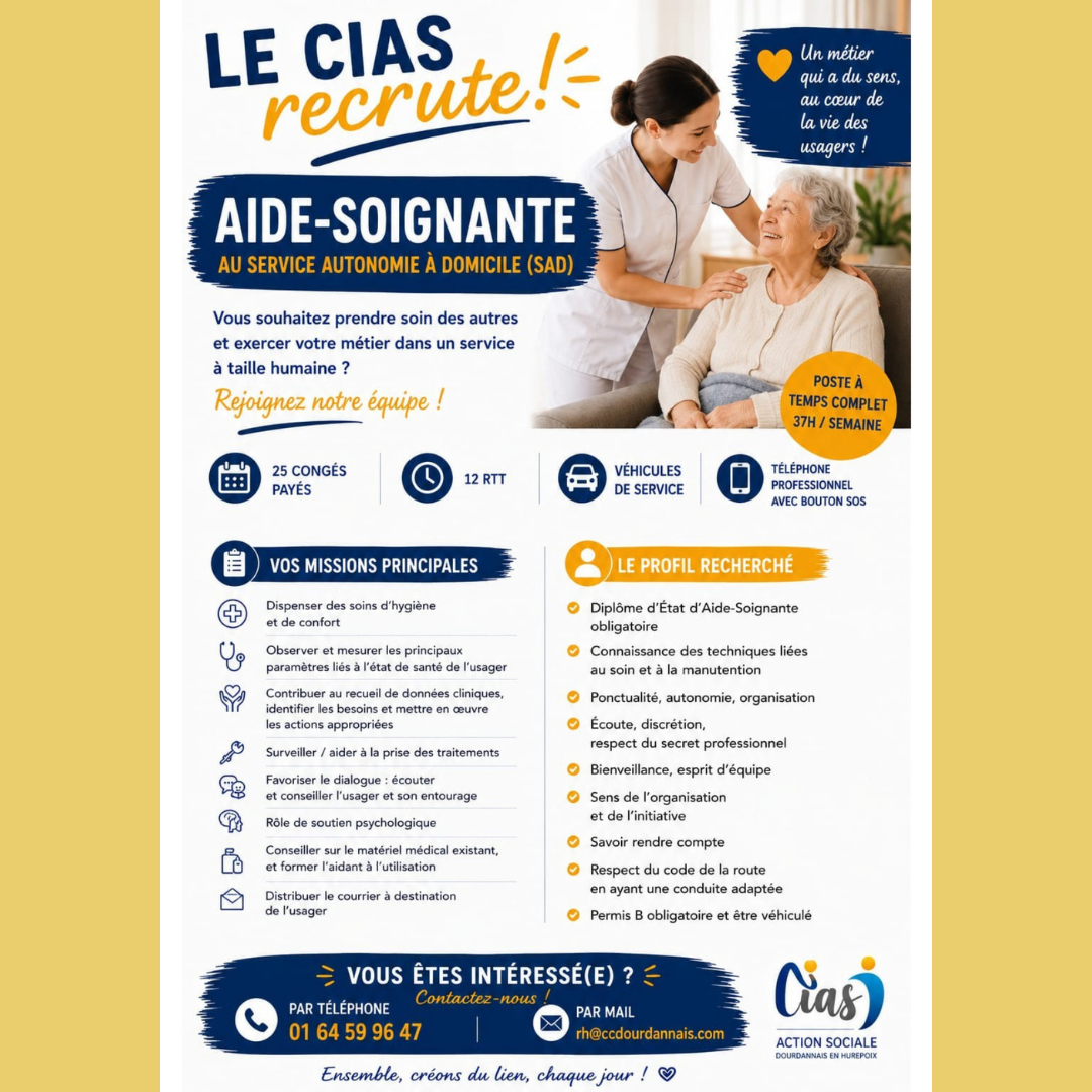 Un emploi pour vous
